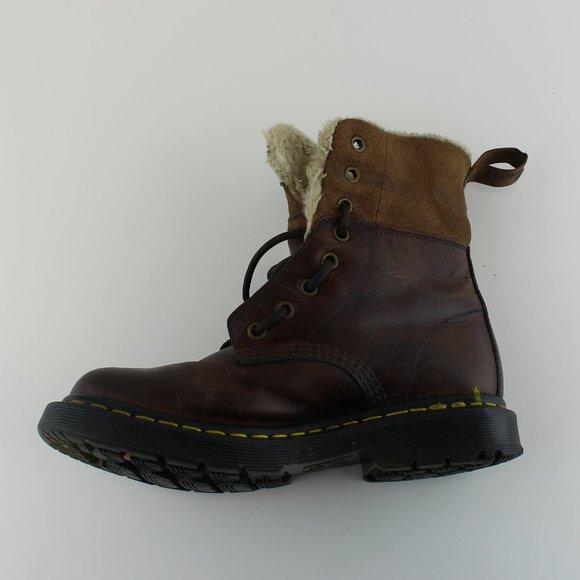 Dr Martens Brown Leather Wool Lining Boots (37 EU - 6 US) - Picture 8 of 11